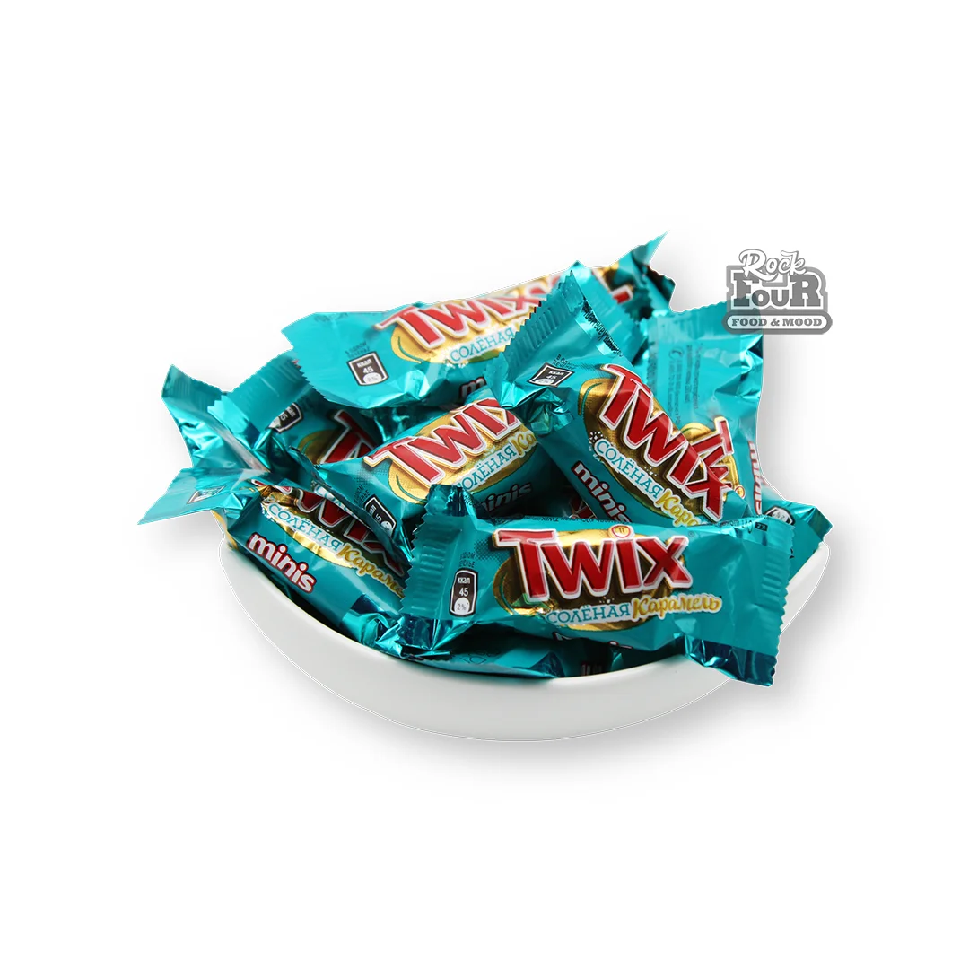 Шоколадный батончик «Twix Minis» соленая карамель, кг